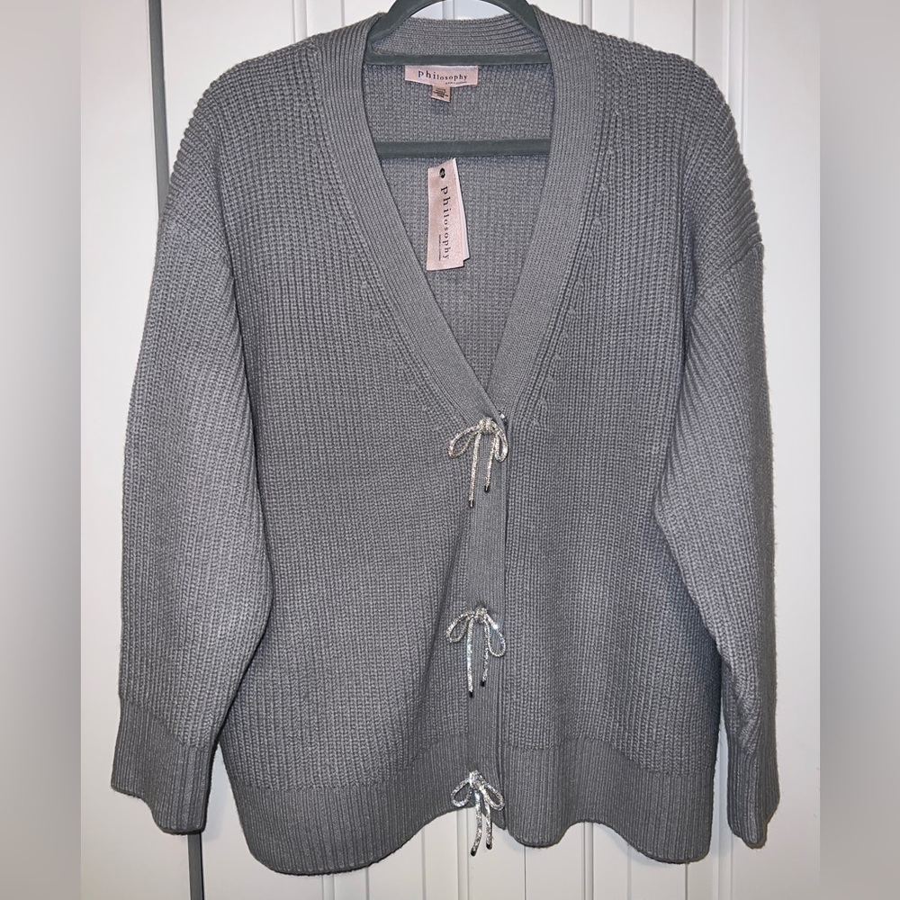 Philosophy  1x cardigan with sparkly bows
